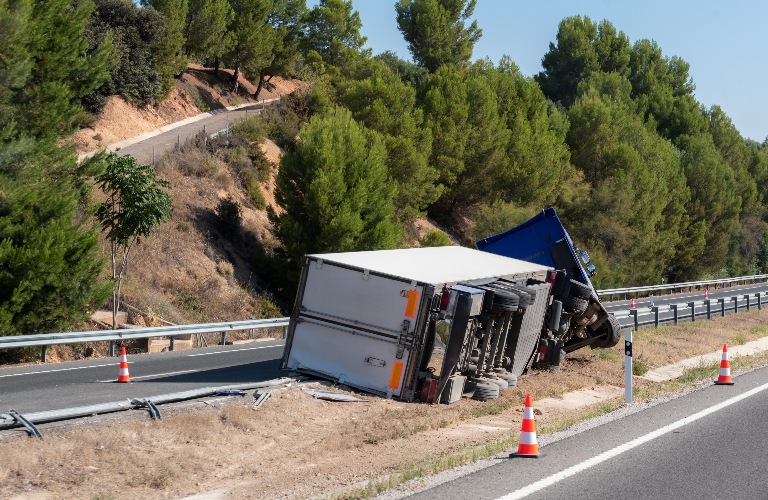 Semi-truck accident
