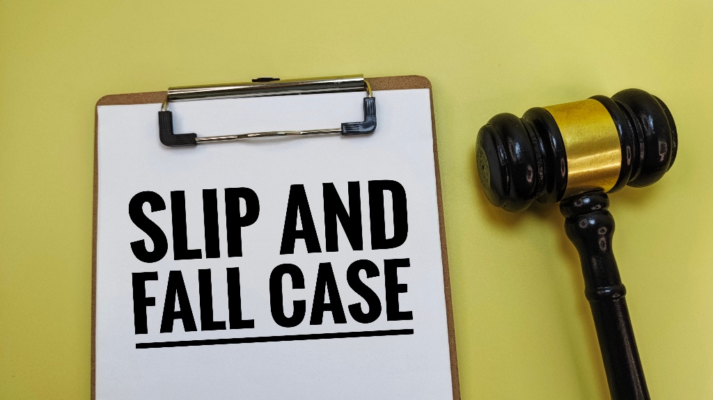 Slip and Fall case and judge's gavel